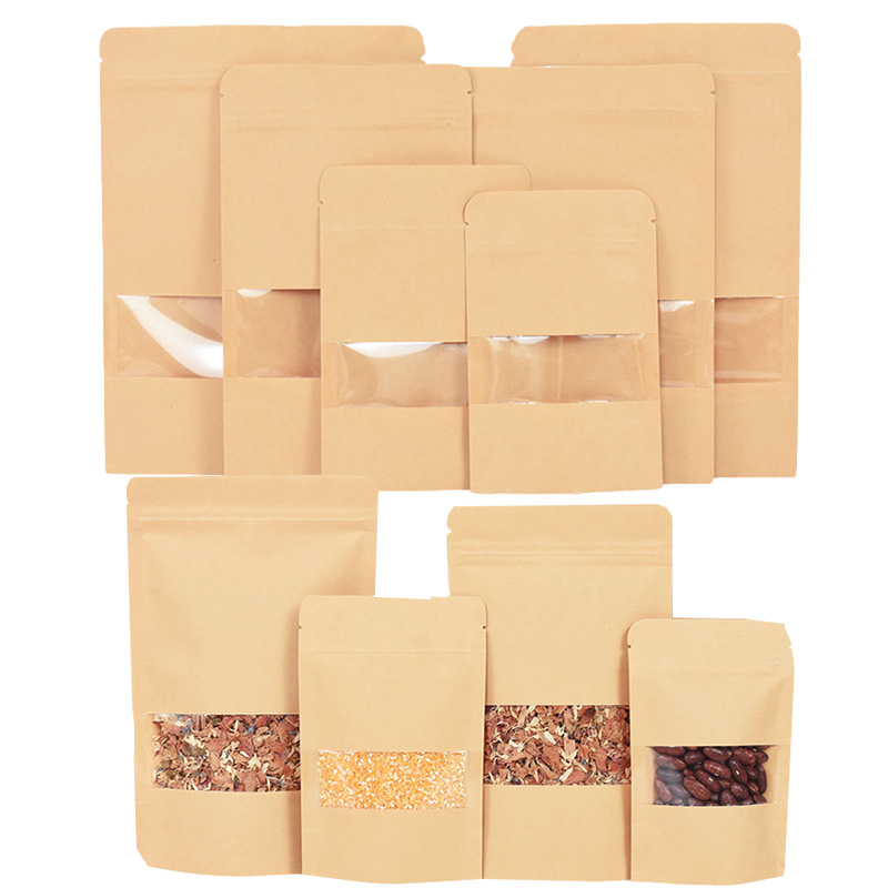 20/50 pçs sacos de papel kraft - Food Snacks Gifts avaliação e preço