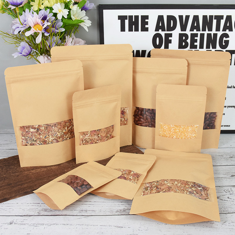 20/50 pçs sacos de papel kraft - Food Snacks Gifts avaliação e preço