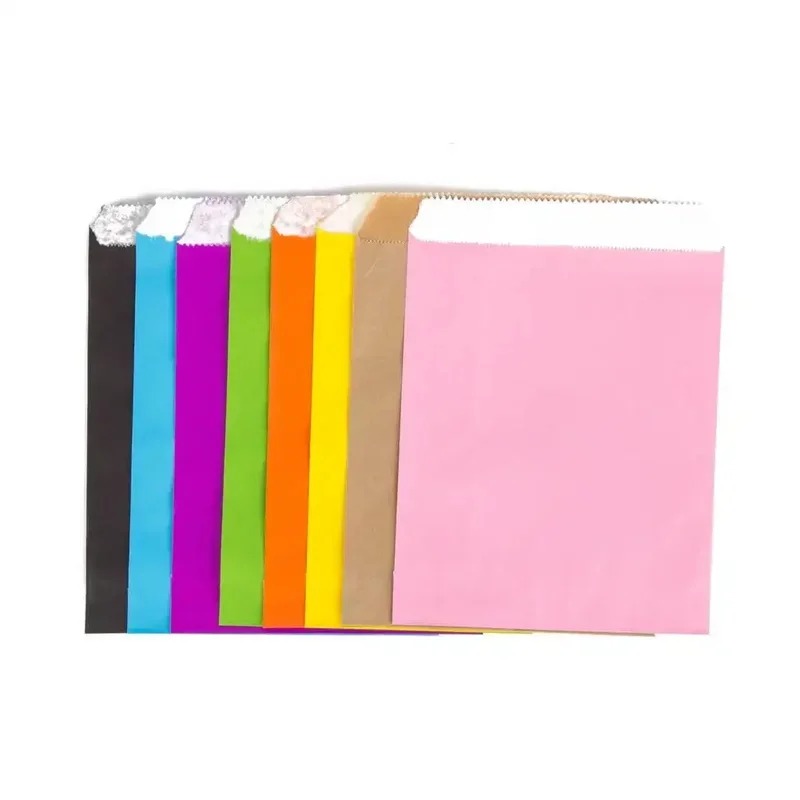 Saco de papel kraft colorido p - Food Snacks Gifts avaliação e preço